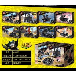 PRCK 64080 non  BAT XE NGỰA KẾT HỢP 8 bộ đồ chơi xếp lắp ráp ghép mô hình Super Heroes Siêu Nhân Anh Hùng