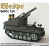 BRICKMANIA 205 non  PHÁO TỰ HÀNH WASP bộ đồ chơi xếp lắp ráp ghép mô hình Military Army SDKFZ 124 “WESPE” GERMAN SELF PROPELLED GUN Quân Sự Bộ Đội 359 khối