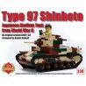 BRICKMANIA 230 non  TĂNG HẠNG TRUNG KIỂU 97 bộ đồ chơi xếp lắp ráp ghép mô hình Military Army TYPE 97 SHINHOTO Quân Sự Bộ Đội 445 khối