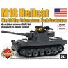 BRICKMANIA 242 non  M18 HELL CAT. bộ đồ chơi xếp lắp ráp ghép mô hình Military Army M18 HELLCAT Quân Sự Bộ Đội 448 khối