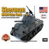 BRICKMANIA 250 non  XE TĂNG M4A4 SHERMAN bộ đồ chơi xếp lắp ráp ghép mô hình Military Army M4A4 SHERMAN GUN TANK Quân Sự Bộ Đội 770 khối