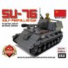 BRICKMANIA 262 non  PHÁO TỰ HÀNH SU-76 bộ đồ chơi xếp lắp ráp ghép mô hình Military Army SU-76 SELF PROPELLED GUN Quân Sự Bộ Đội 464 khối