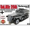 BRICKMANIA 268 non  XE BÁN TẢI SD.KFZ 250 bộ đồ chơi xếp lắp ráp ghép mô hình Military Army SD.KFZ 250 HALFTRACK Quân Sự Bộ Đội 290 khối