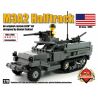 BRICKMANIA 279 non  XE NỬA BÁNH XÍCH M3A2 bộ đồ chơi xếp lắp ráp ghép mô hình Military Army M3A2 HALFTRACK Quân Sự Bộ Đội 393 khối