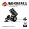BRICKMANIA 2006 non  BỆ PHÓNG TÊN LỬA SÁU BUỒNG bộ đồ chơi xếp lắp ráp ghép mô hình Military Army NEBELWERFER 41 Quân Sự Bộ Đội 59 khối