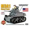 BRICKMANIA 240C non  TĂNG HẠNG NHẸ M3A1 STUART bộ đồ chơi xếp lắp ráp ghép mô hình Military Army M3A1 STUART LIGHT TANK Quân Sự Bộ Đội 442 khối