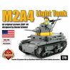 BRICKMANIA 275 non  TĂNG HẠNG NHẸ M2A4 bộ đồ chơi xếp lắp ráp ghép mô hình Military Army M2A4 LIGHT TANK Quân Sự Bộ Đội 478 khối