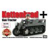 BRICKMANIA 284 non  MÁY KÉO PHÁO SDKFZ 2 bộ đồ chơi xếp lắp ráp ghép mô hình Military Army KETTENKRAD GUN TRACTOR Quân Sự Bộ Đội 135 khối
