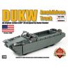 BRICKMANIA 289 non  XE BỌC THÉP LỘI NƯỚC DUKW bộ đồ chơi xếp lắp ráp ghép mô hình Military Army DUKW AMPHIBIOUS TRUCK Quân Sự Bộ Đội 411 khối