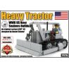 BRICKMANIA 292B non  MÁY KÉO HẠNG NẶNG USN bộ đồ chơi xếp lắp ráp ghép mô hình Military Army USN HEAVY TRACTOR Quân Sự Bộ Đội 262 khối