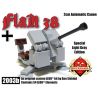 BRICKMANIA 2003B non  LOẠI 38 PHÁO 2 CM-XÁM NHẠT bộ đồ chơi xếp lắp ráp ghép mô hình Military Army FLAK 38 2CM AUTOMATIC CANNON – LIGHT GRAY Quân Sự Bộ Đội 54 khối