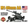 BRICKMANIA 2027 non  SÚNG PHÒNG KHÔNG M1 40MM bộ đồ chơi xếp lắp ráp ghép mô hình Military Army M1 40MM ANTI-AIRCRAFT GUN Quân Sự Bộ Đội 143 khối