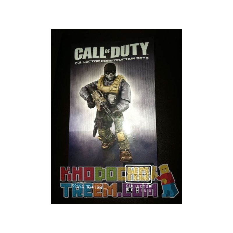 MEGA BLOKS 99694 non  QUÀ ĐẶT HÀNG TRƯỚC MA (COD MA) bộ đồ chơi xếp lắp ráp ghép mô hình Call Of Duty GHOST FIGURE (COD PREORDER GIFT) 23 khối