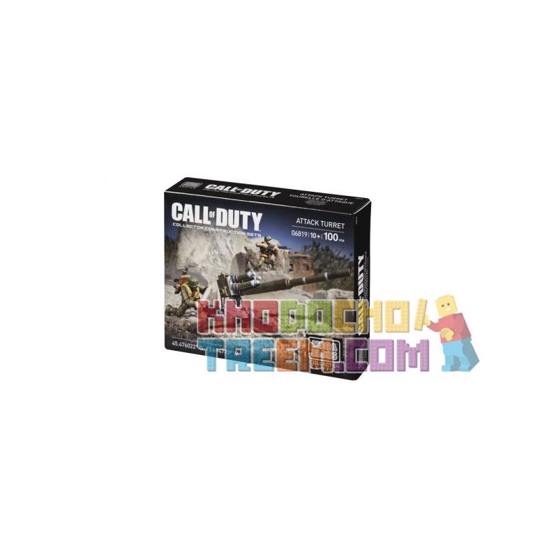 MEGA BLOKS 6819 non  THÁP PHÁO TẤN CÔNG bộ đồ chơi xếp lắp ráp ghép mô hình Call Of Duty ATTACK TURRET 100 khối