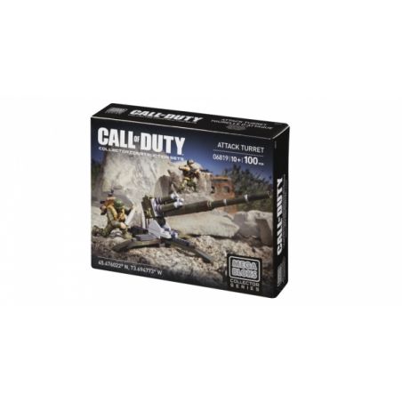 MEGA BLOKS 6819 non  THÁP PHÁO TẤN CÔNG bộ đồ chơi xếp lắp ráp ghép mô hình Call Of Duty ATTACK TURRET 100 khối
