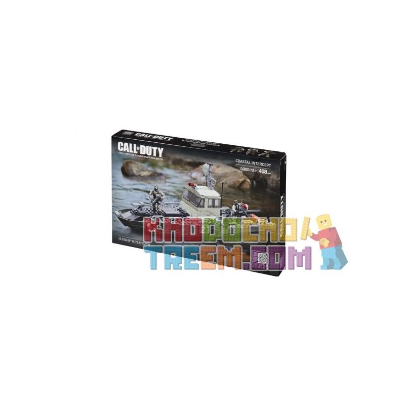 MEGA BLOKS 6820 non  ĐÁNH CHẶN BỜ BIỂN bộ đồ chơi xếp lắp ráp ghép mô hình Call Of Duty COASTAL INTERCEPT 408 khối