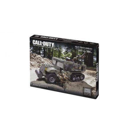 MEGA BLOKS 6827 non  PHỤC KÍCH NỬA ĐƯỜNG bộ đồ chơi xếp lắp ráp ghép mô hình Call Of Duty HALF TRACK AMBUSH 354 khối