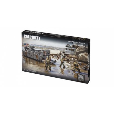 MEGA BLOKS 6829 non  TÀU ĐỔ BỘ TẤN CÔNG bộ đồ chơi xếp lắp ráp ghép mô hình Call Of Duty LANDING CRAFT INVASION 595 khối