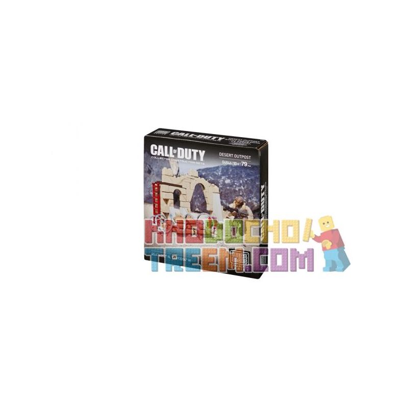 MEGA BLOKS 6846 non  TIỀN ĐỒN SA MẠC bộ đồ chơi xếp lắp ráp ghép mô hình Call Of Duty DESERT OUTPOST 79 khối