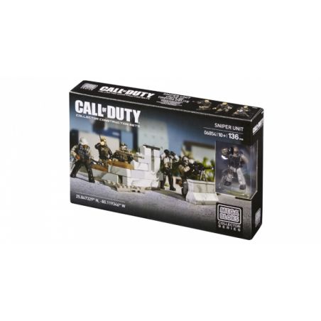 MEGA 6854 non  KẺ BẮN TỈA bộ đồ chơi xếp lắp ráp ghép mô hình Call Of Duty SNIPER UNIT 136 khối