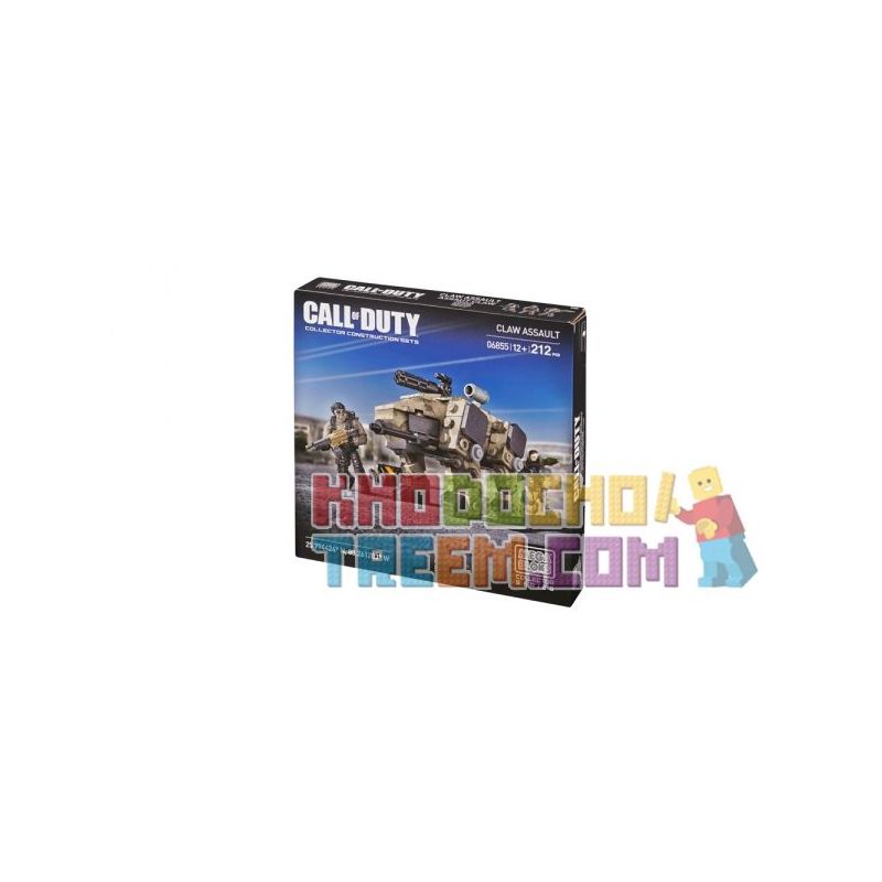 MEGA BLOKS 6855 non  CLAW TẤN CÔNG bộ đồ chơi xếp lắp ráp ghép mô hình Call Of Duty CLAW ASSAULT 212 khối