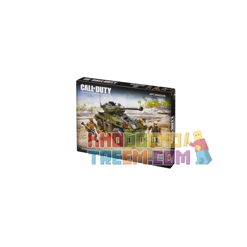 MEGA BLOKS 6856 non  APC VI PHẠM bộ đồ chơi xếp lắp ráp ghép mô hình Call Of Duty APC INVASION 457 khối