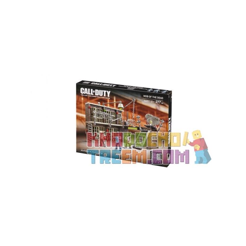 MEGA BLOKS 6857 DCL08 non  BẦY THÂY MA bộ đồ chơi xếp lắp ráp ghép mô hình Call Of Duty MOB OF THE DEAD 277 khối