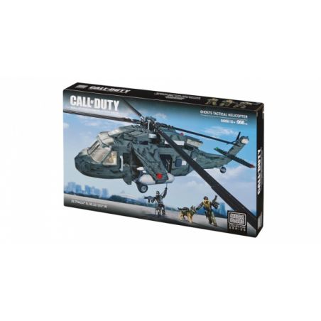 MEGA BLOKS 6858 non  TRỰC THĂNG CHIẾN THUẬT MA bộ đồ chơi xếp lắp ráp ghép mô hình Call Of Duty GHOSTS TACTICAL HELICOPTER 968 khối