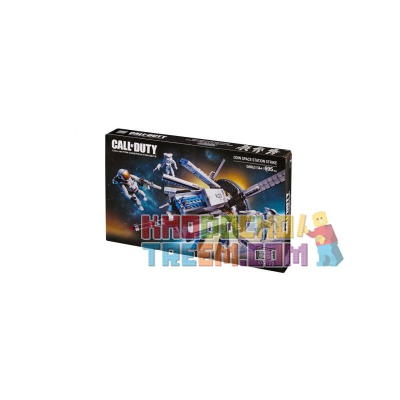 MEGA BLOKS 6863 non  CUỘC TẤN CÔNG TRẠM KHÔNG GIAN ODIN bộ đồ chơi xếp lắp ráp ghép mô hình Call Of Duty ODIN SPACE STATION STRIKE 695 khối