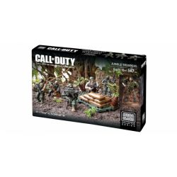 MEGA BLOKS 6875 non  LÍNH RỪNG bộ đồ chơi xếp lắp ráp ghép mô hình Call Of Duty JUNGLE TROOPERS 147 khối