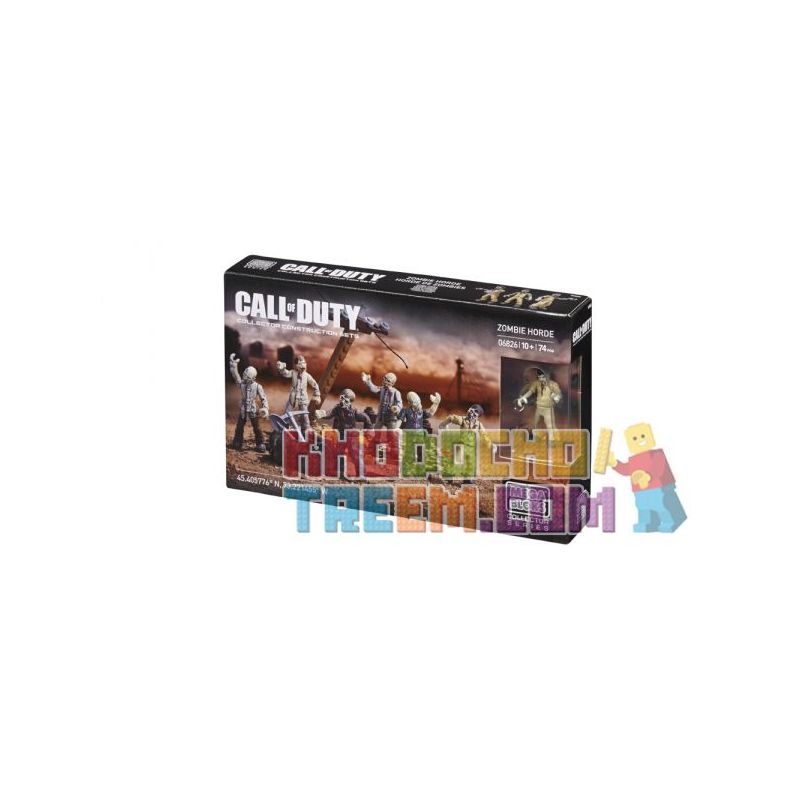 MEGA BLOKS 6881 non  BẦY THÂY MA bộ đồ chơi xếp lắp ráp ghép mô hình Call Of Duty ZOMBIE HORDE 74 khối