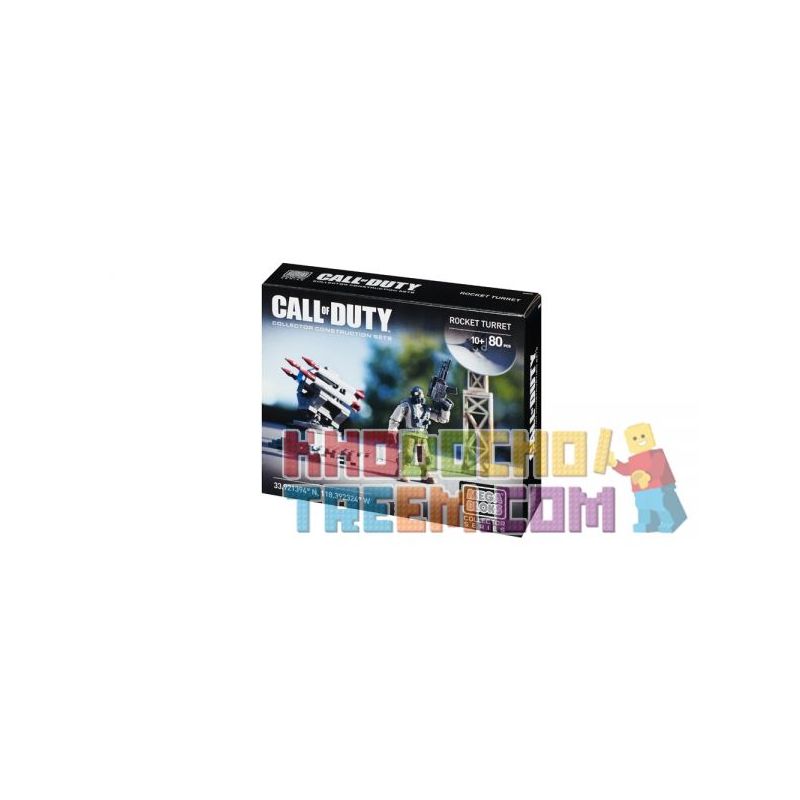 MEGA BLOKS CNG74 non  THÁP PHÁO bộ đồ chơi xếp lắp ráp ghép mô hình Call Of Duty ROCKET TURRET 80 khối