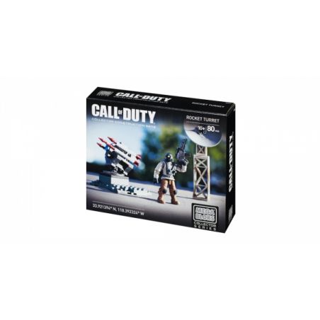 MEGA BLOKS CNG74 non  THÁP PHÁO bộ đồ chơi xếp lắp ráp ghép mô hình Call Of Duty ROCKET TURRET 80 khối