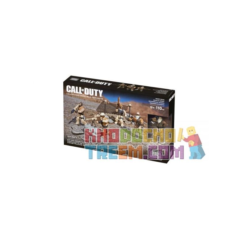 MEGA BLOKS CNG78 non  ĐỘI SA MẠC bộ đồ chơi xếp lắp ráp ghép mô hình Call Of Duty DESERT SQUAD 110 khối