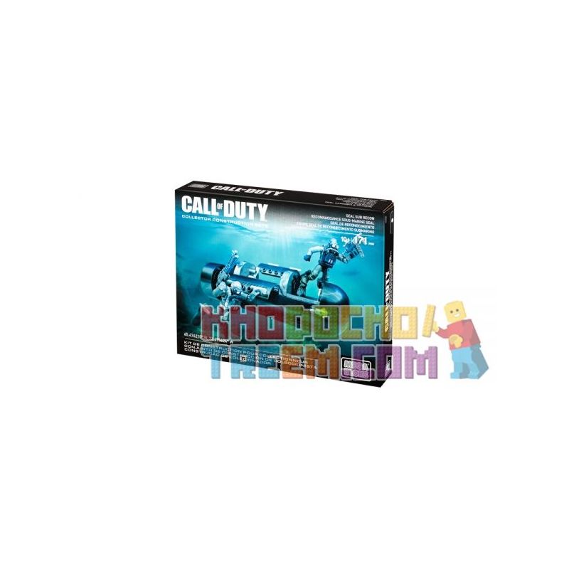 MEGA BLOKS CNG80 non  TRINH SÁT TÀU NGẦM SEAL bộ đồ chơi xếp lắp ráp ghép mô hình Call Of Duty SEAL SUB RECON 171 khối