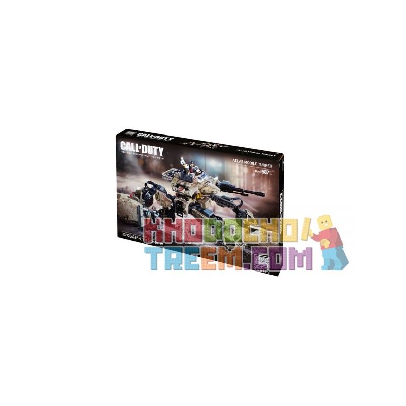 MEGA BLOKS CNG85 non  THÁP PHÁO DI ĐỘNG ATLAS bộ đồ chơi xếp lắp ráp ghép mô hình Call Of Duty ATLAS MOBILE TURRET 587 khối