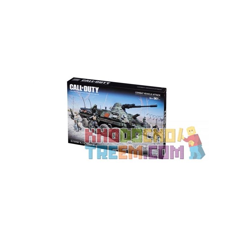 MEGA BLOKS CNG87 non  TẤN CÔNG XE TĂNG bộ đồ chơi xếp lắp ráp ghép mô hình Call Of Duty COMBAT VEHICLE ATTACK 961 khối