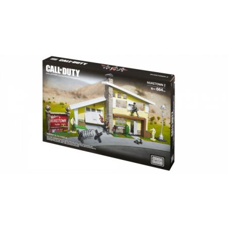 MEGA BLOKS CNG98 non  THỊ TRẤN VỤ NỔ HẠT NHÂN II bộ đồ chơi xếp lắp ráp ghép mô hình Call Of Duty NUKETOWN II 491 khối