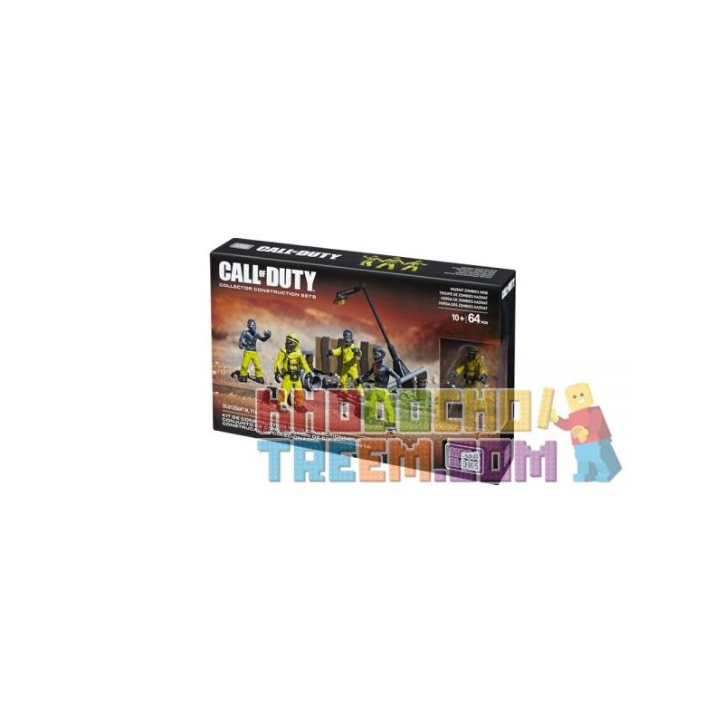 MEGA BLOKS CNK31 non  QUẦN ÁO BẢO HỘ ZOMBIE bộ đồ chơi xếp lắp ráp ghép mô hình Call Of Duty HAZMAT ZOMBIES MOB 64 khối