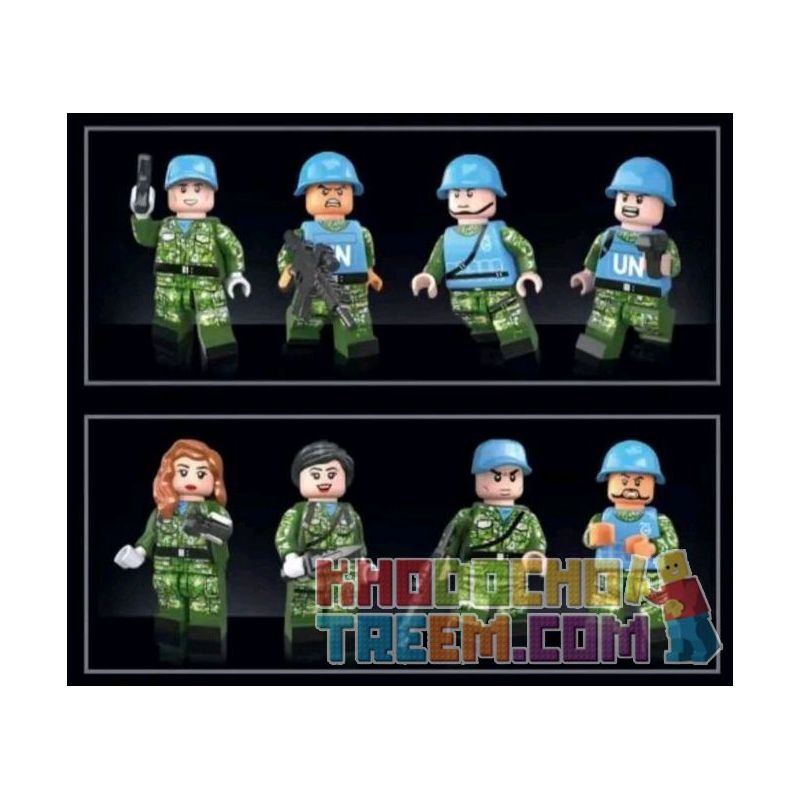 HENGTAI 92001 non  BẦY THÂY MA bộ đồ chơi xếp lắp ráp ghép mô hình Call Of Duty PEACEKEEPING ELITE 297 khối