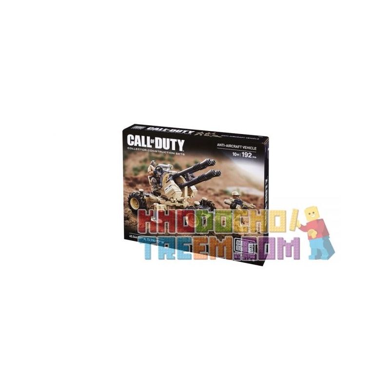 MEGA BLOKS DKX53 non  XE PHÒNG KHÔNG bộ đồ chơi xếp lắp ráp ghép mô hình Call Of Duty ANTI-AIRCRAFT VEHICLE 192 khối