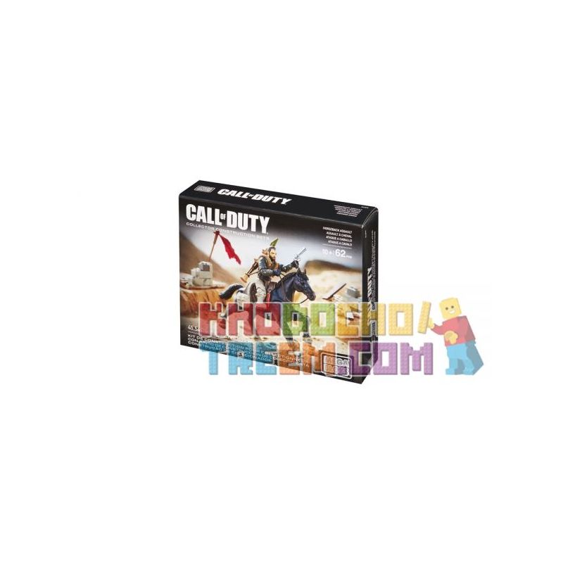 MEGA BLOKS DLB99 non  TẤN CÔNG TRÊN LƯNG NGỰA bộ đồ chơi xếp lắp ráp ghép mô hình Call Of Duty HORSEBACK ASSAULT 62 khối