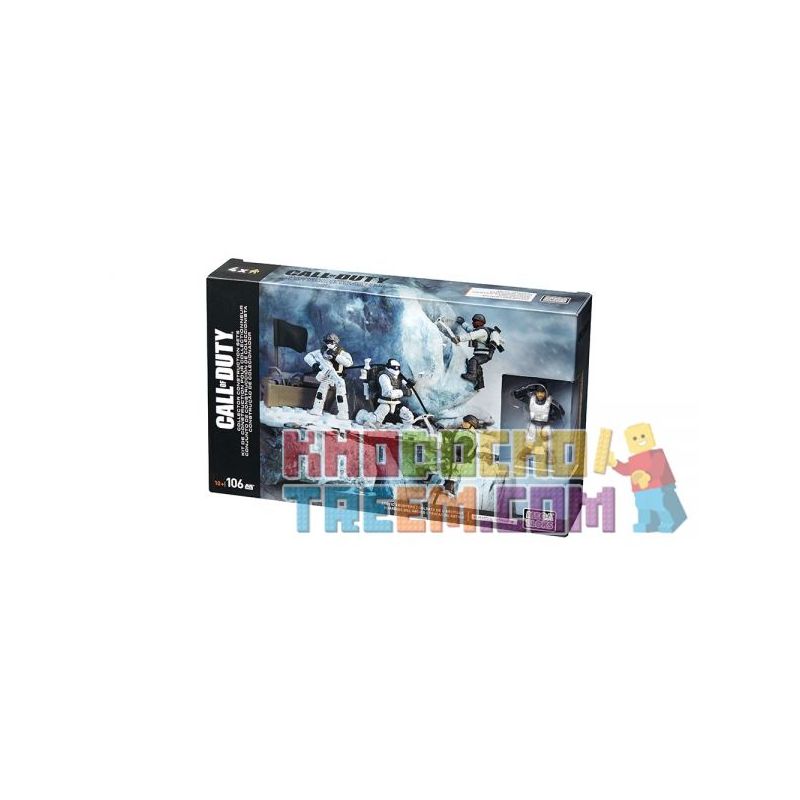 MEGA BLOKS DPB53 non  LỰC LƯỢNG BẮC CỰC bộ đồ chơi xếp lắp ráp ghép mô hình Call Of Duty ARCTIC TROOPERS 106 khối