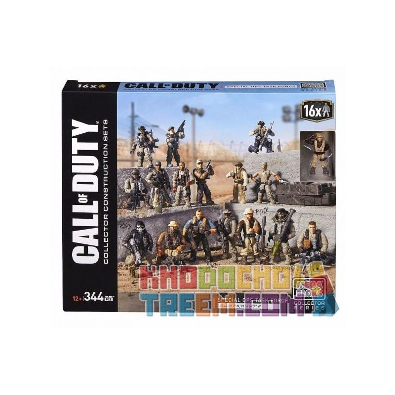 MEGA BLOKS DWB25 non  LỰC LƯỢNG HOẠT ĐỘNG ĐẶC BIỆT bộ đồ chơi xếp lắp ráp ghép mô hình Call Of Duty SPECIAL OPS TASK FORCE 344 khối