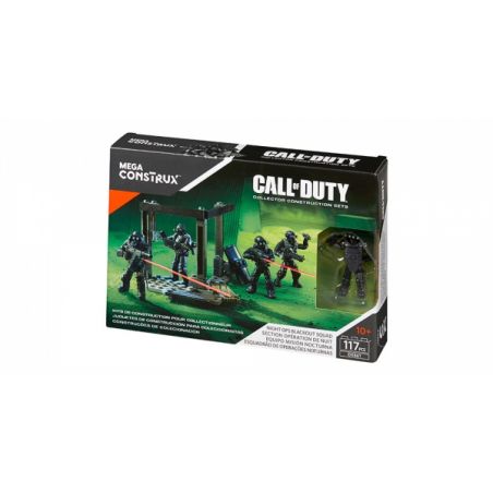 MEGA BLOKS DXB61 non  ĐỘI HOẠT ĐỘNG ĐẶC BIỆT BAN ĐÊM bộ đồ chơi xếp lắp ráp ghép mô hình Call Of Duty NIGHT OPS BLACKOUT SQUAD 117 khối