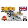 BRICKMANIA 709 non  BỘ SPITFIRE MINI bộ đồ chơi xếp lắp ráp ghép mô hình Military Army SUPERMARINE SPITFIRE MINI KIT  Quân Sự Bộ Đội 36 khối