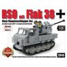 BRICKMANIA 2045 non  MÁY KÉO RSO VÀ PHÁO PHÒNG KHÔNG KIỂU 38 bộ đồ chơi xếp lắp ráp ghép mô hình Military Army RSO MIT FLAK 38 Quân Sự Bộ Đội 347 khối