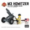 BRICKMANIA 2030B non  LỰU PHÁO M3 105MM VÀ 101 LÍNH DÙ bộ đồ chơi xếp lắp ráp ghép mô hình Military Army M3 105MM HOWITZER WITH 101ST AIRBORNE SOLDIER Quân Sự Bộ Đội 63 khối
