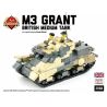 BRICKMANIA 2068 non  XE TĂNG HẠNG TRUNG M3 GRANT bộ đồ chơi xếp lắp ráp ghép mô hình Military Army M3 GRANT MEDIUM TANK Quân Sự Bộ Đội 700 khối