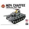 BRICKMANIA 2077 non  TĂNG HẠNG NHẸ M24 XIAFEI bộ đồ chơi xếp lắp ráp ghép mô hình Military Army M24 CHAFFEE LIGHT TANK Quân Sự Bộ Đội 377 khối